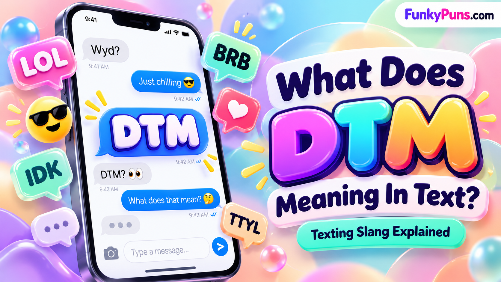 What Does DTM Meaning In text?