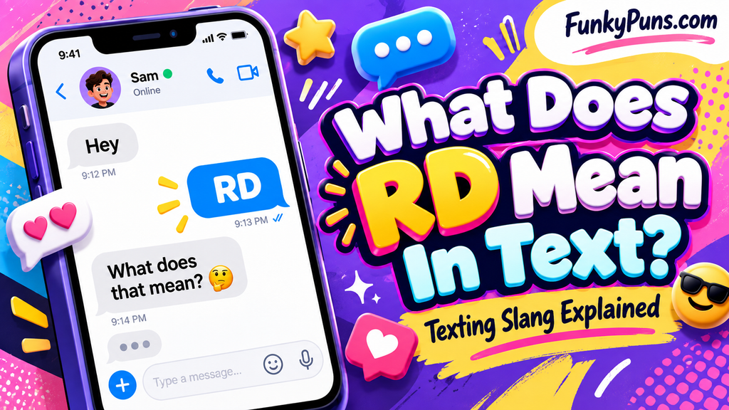 What Does “RD” Mean in Text?
